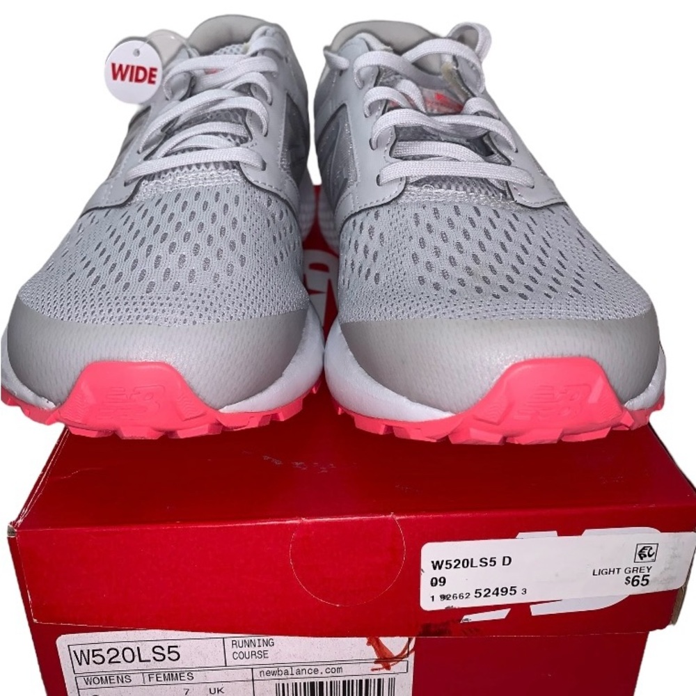 New Balance 520 W520LS5 Womenโs Running Shoes Size 9 Wide Gray Sneakers Comfort - Picture 2 of 16